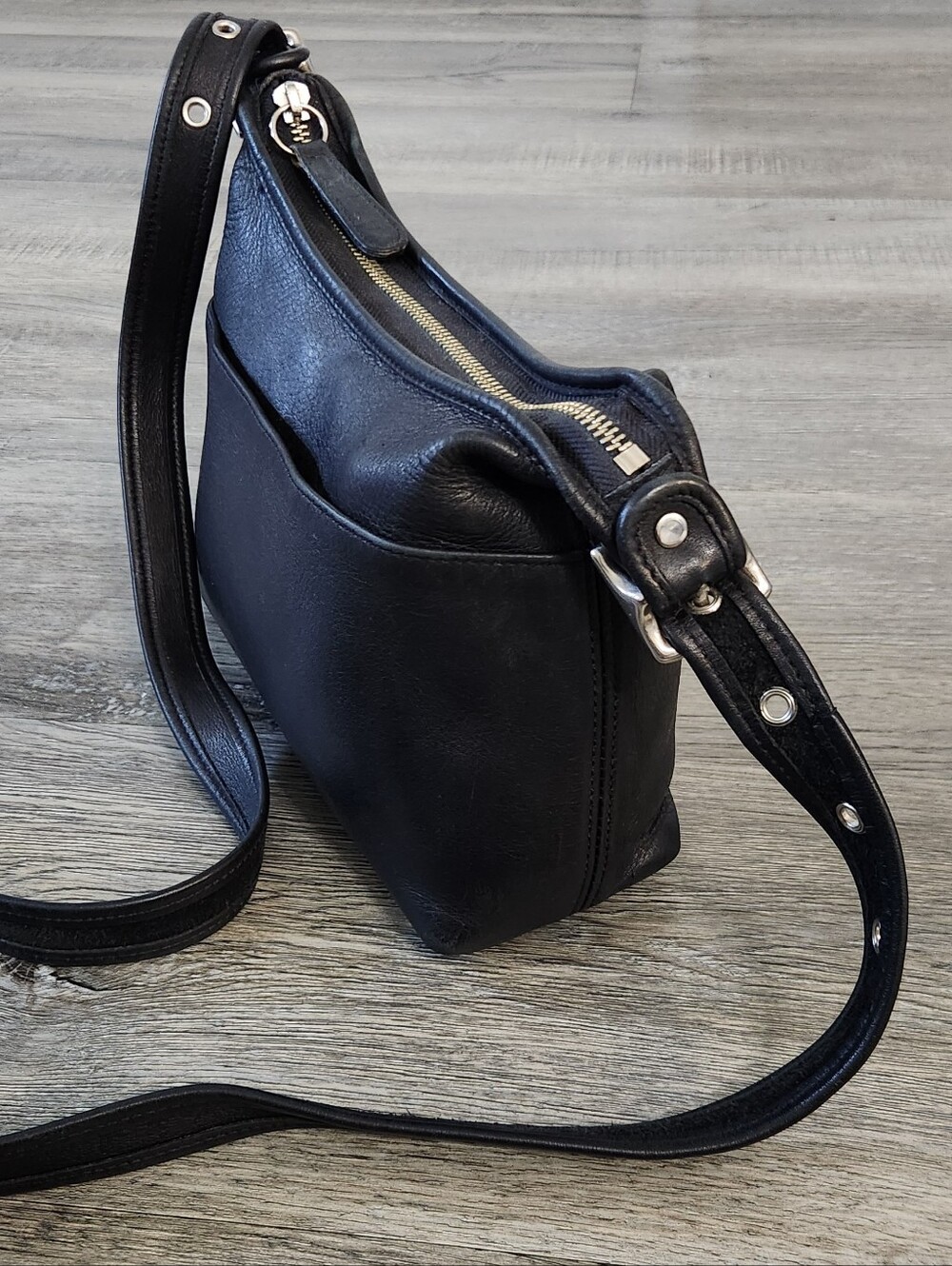 Vintage Coach Janice Legacy Bag Black Leather Crossbody Bag